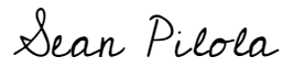 Sean Pilola Signature Sean Pilola Signature